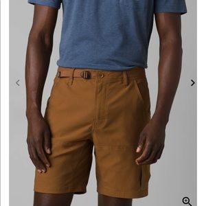 PrAna Stretch Zion Short Sepia 10” Mens Hiking Shorts